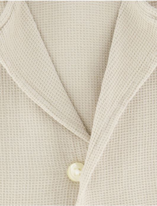 Boss Orange overhemd korte mouw Rayer beige