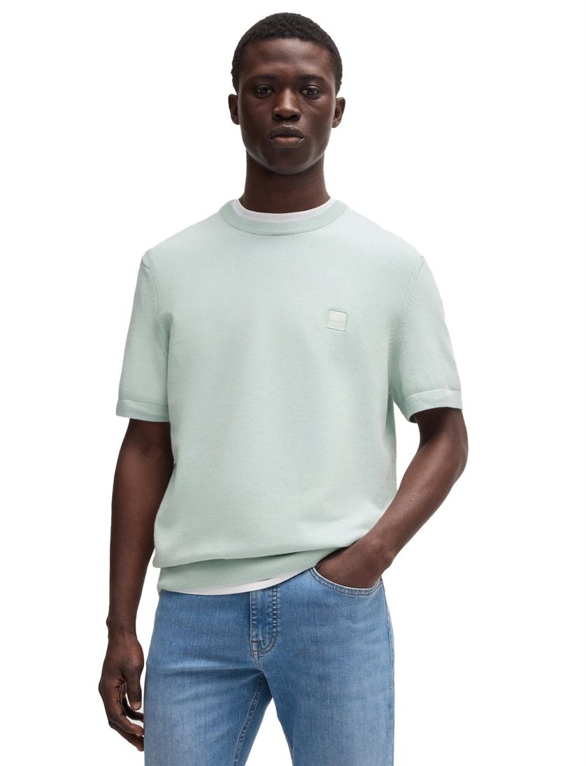 Hugo Boss Orange Kanache korte mouw t-shirt groen ronde hals