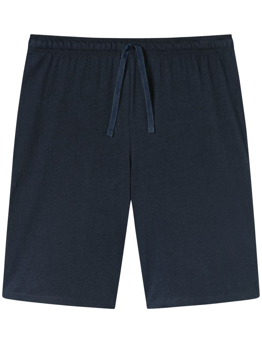 Schiesser heren pyjama kort grijs katoen