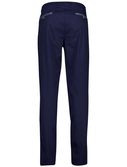 Com4 pantalon chino donkerblauw effen