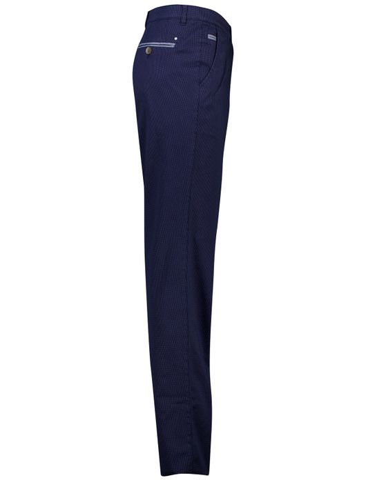 Com4 pantalon chino donkerblauw effen