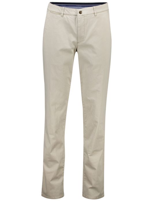 Com4 pantalon chino beige effen