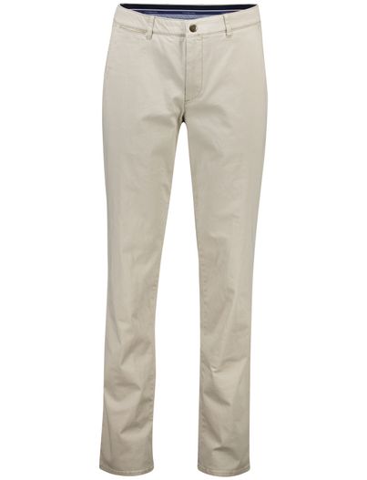 COM4 Pantalon Com4 chino beige effen katoen