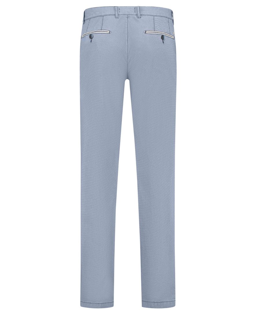 Com4 broek blauw katoen effen