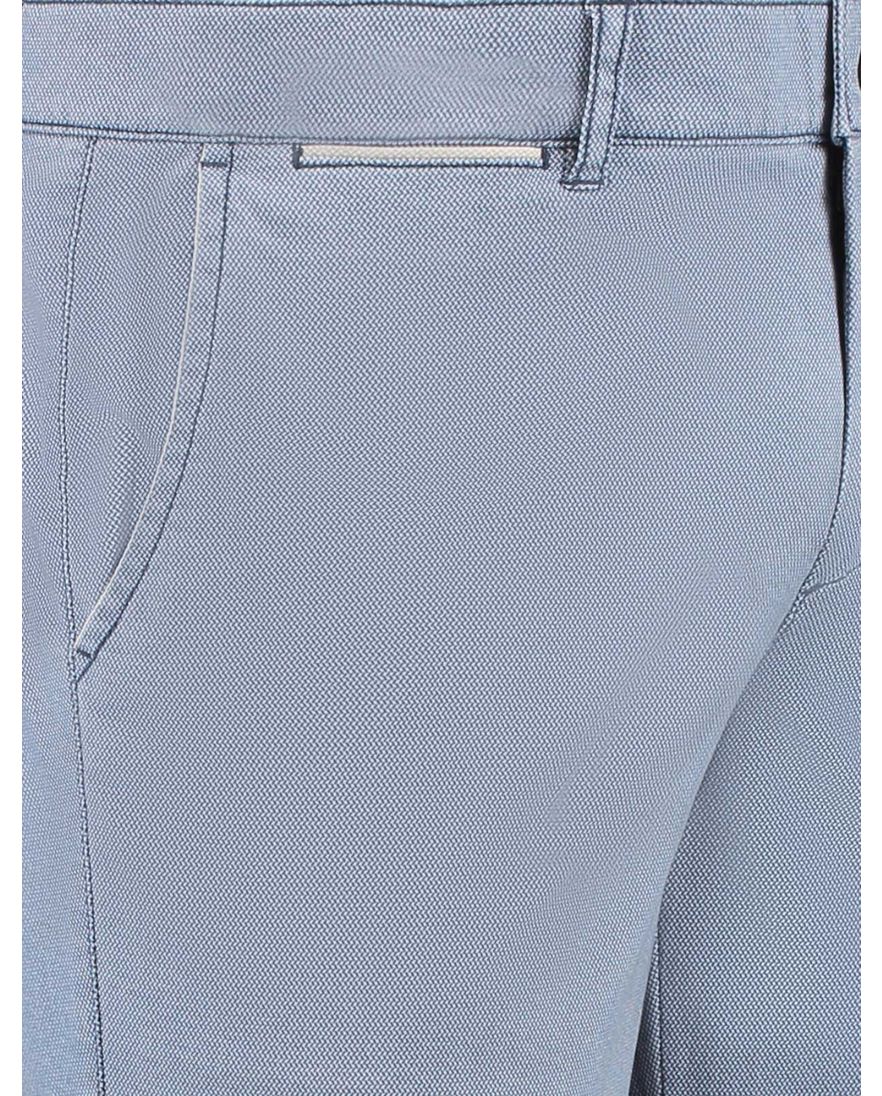 Com4 broek blauw katoen effen