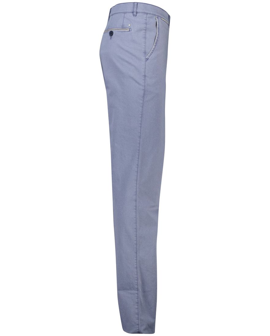 Com4 modern chino blauw katoen
