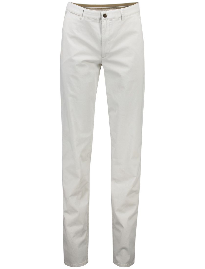 Com4 modern chino collection lichtgrijs katoen pantalon