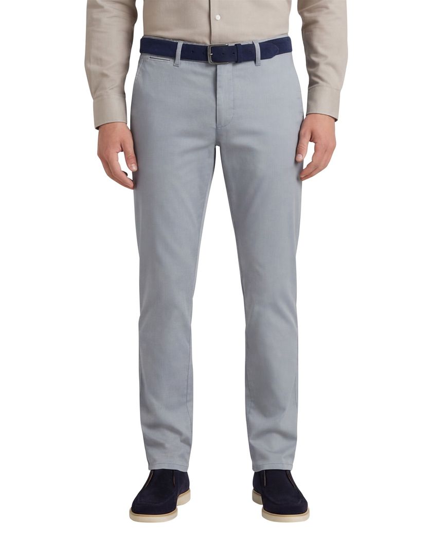 Com4 pantalon lichtblauw katoen