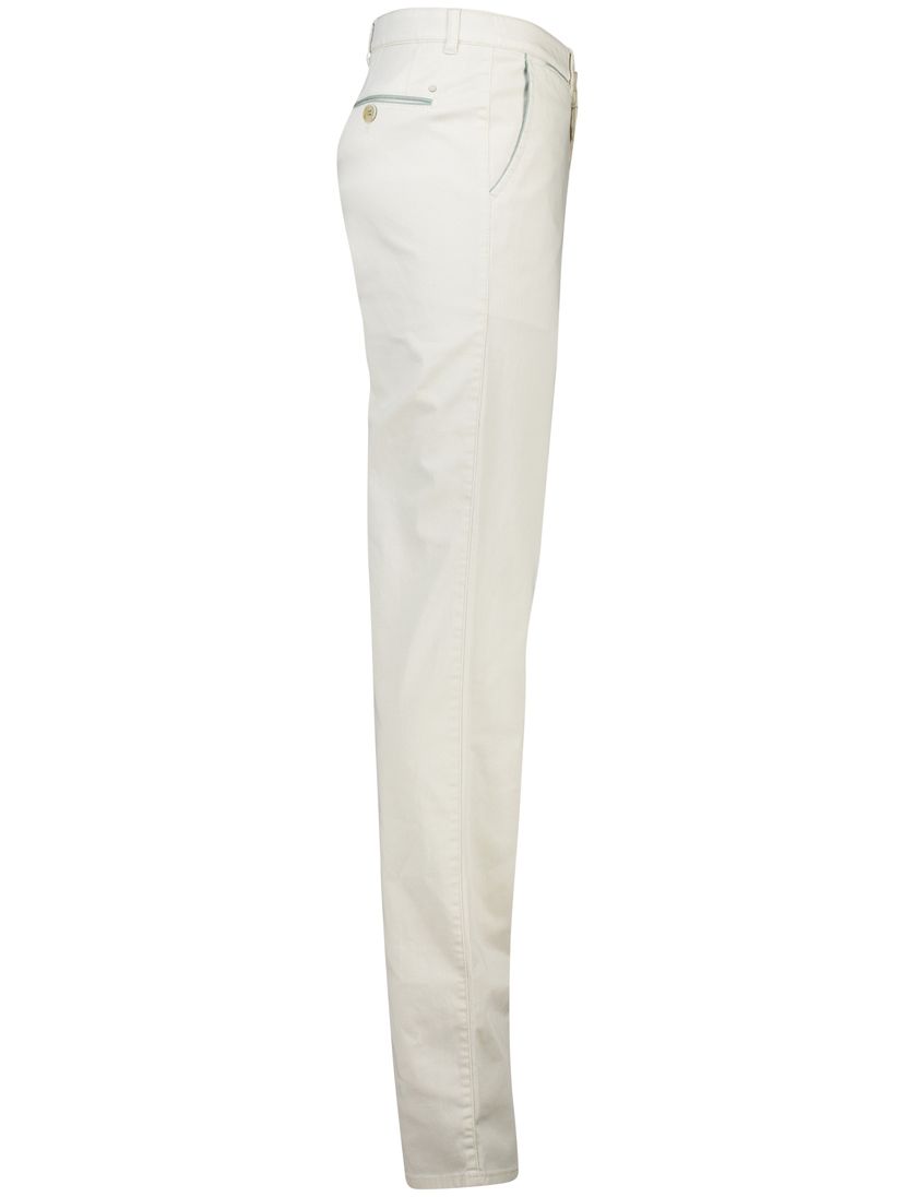 Pantalon Com4 beige modern chino katoen