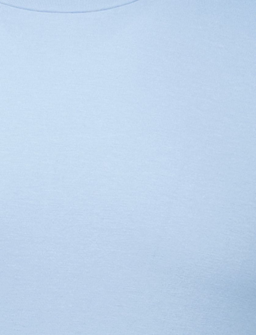 Schiesser shortama lichtblauw geprint pyjama