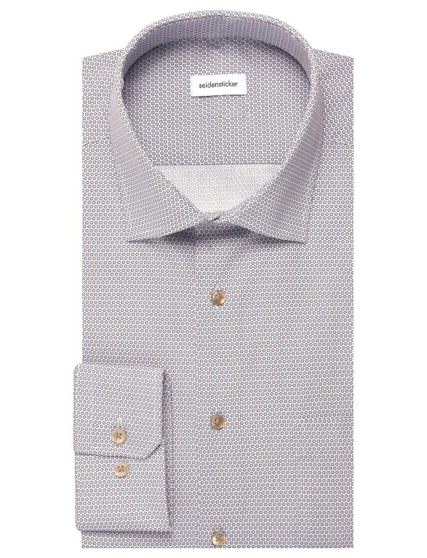 Overhemd Seidensticker beige print