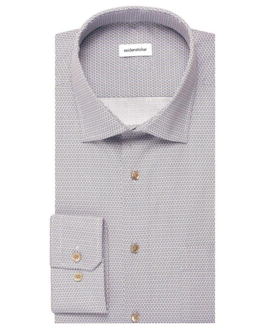 Overhemd Seidensticker beige print