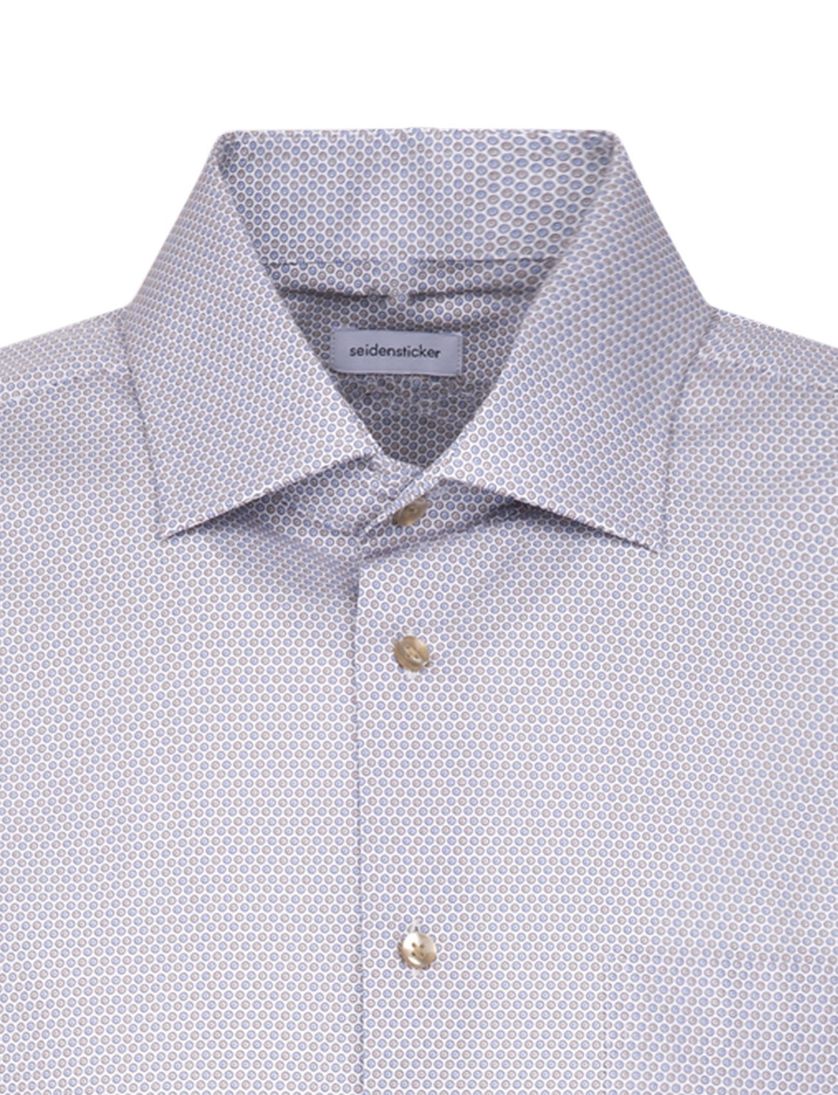Overhemd Seidensticker beige print