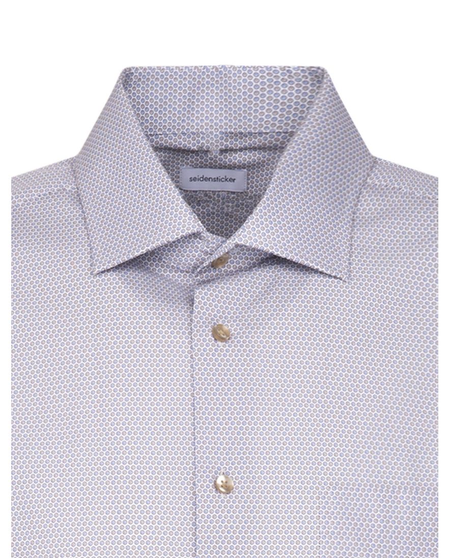 Overhemd Seidensticker beige print