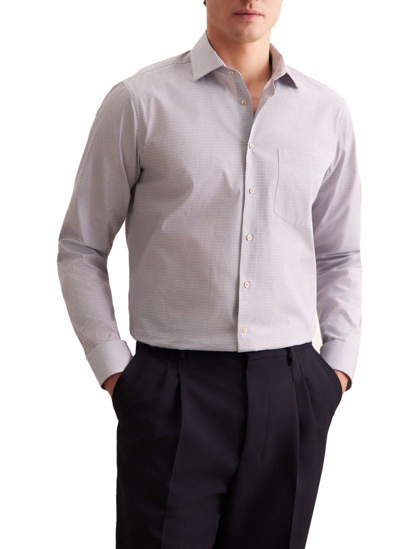 Overhemd Seidensticker beige print