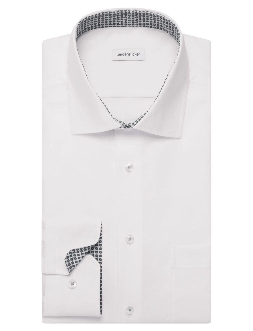 business overhemd wit Seidensticker Regular