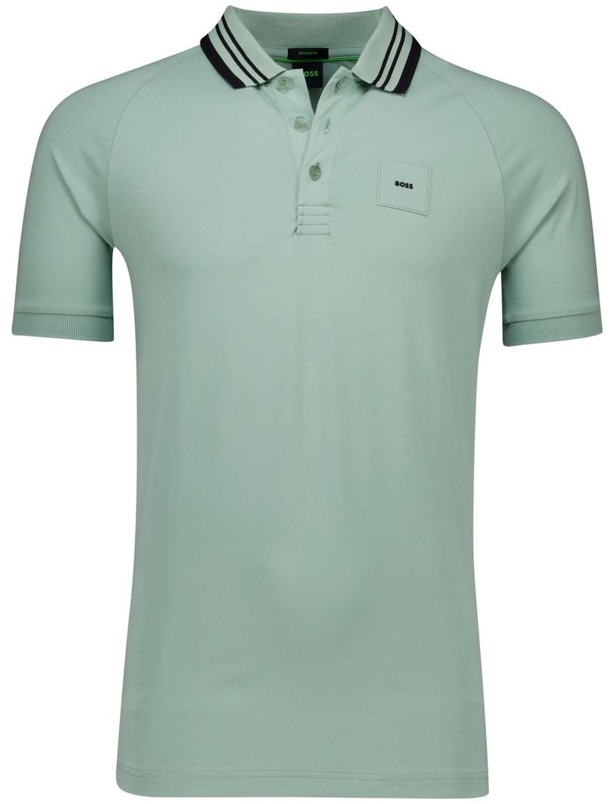 Hugo Boss Green Paddy Rib polo regular fit groen