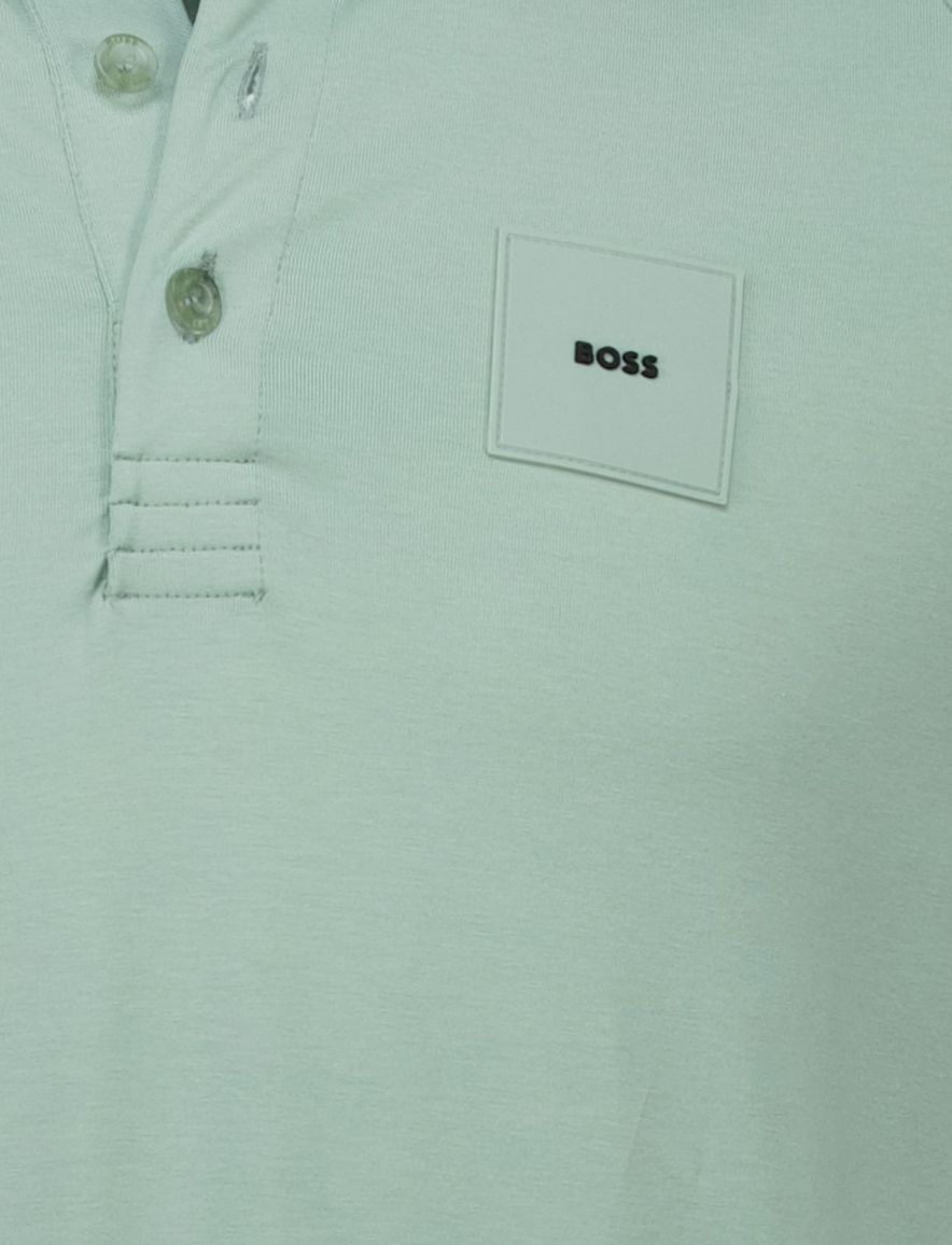 Hugo Boss Green Paddy Rib polo regular fit groen