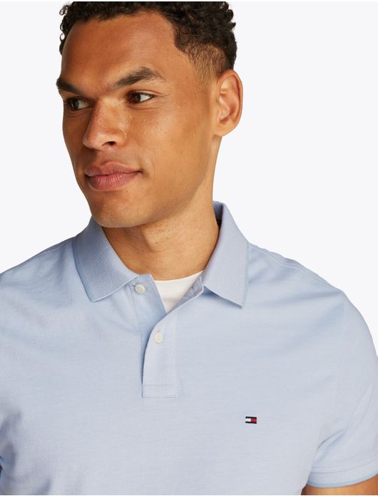 Tommy Hilfiger polo licht blauw regular fit