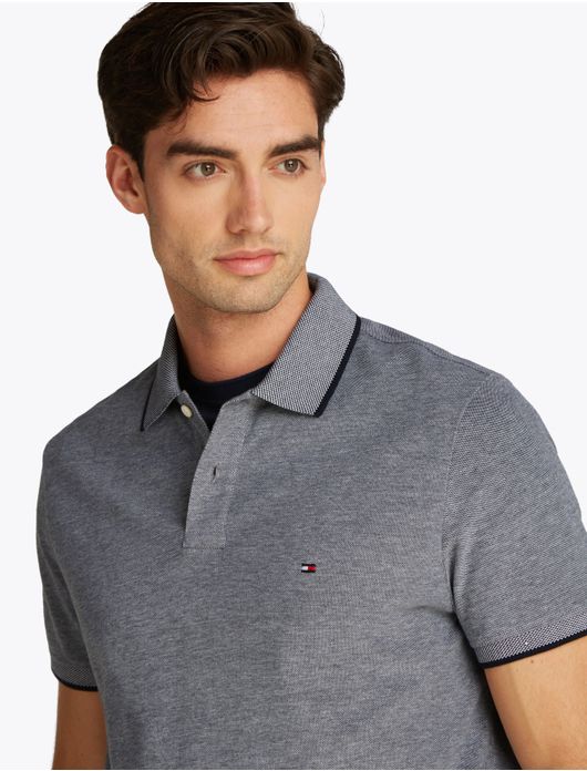 Tommy Hilfiger polo grijs normale fit