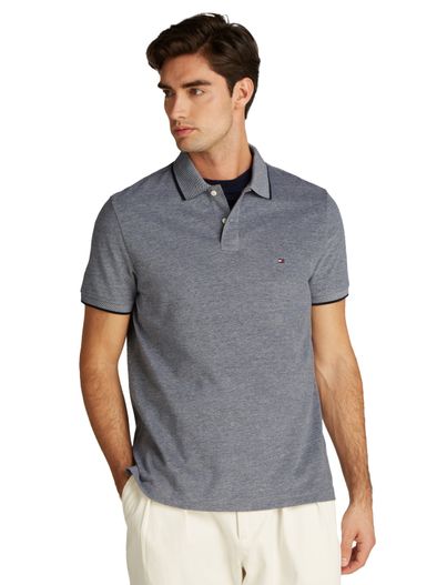 Tommy Hilfiger Tommy Hilfiger polo grijs normale fit