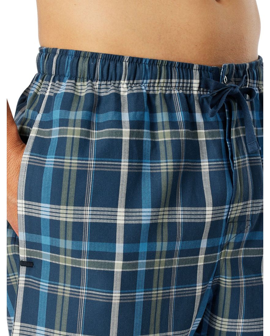 Schiesser pyjamabroek kort navy katoen