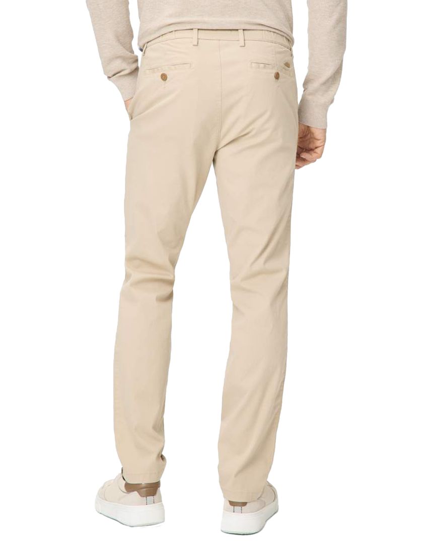 Beige Eurex pantalon beige effen normale fit