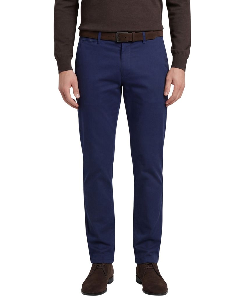Eurex Joe regular fit pantalon blauw effen
