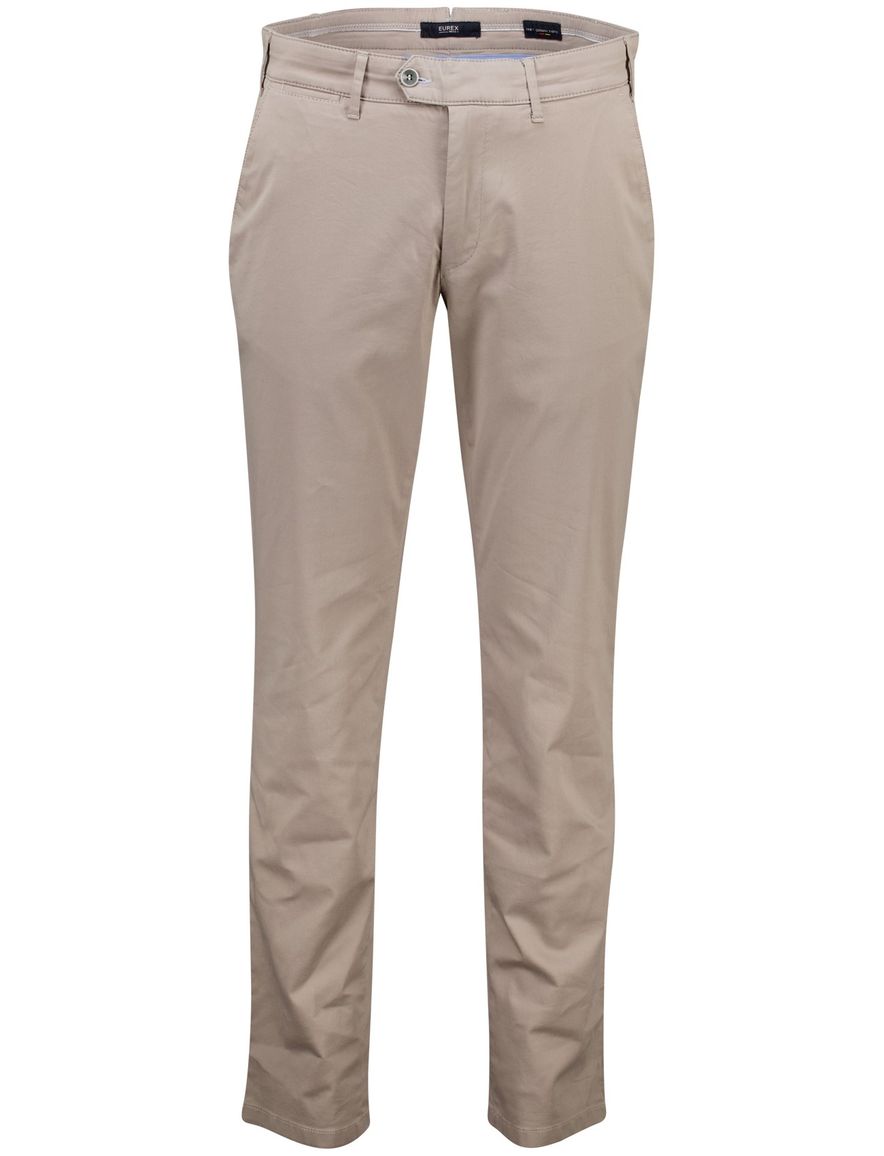 Eurex pantalon flatfront beige katoen