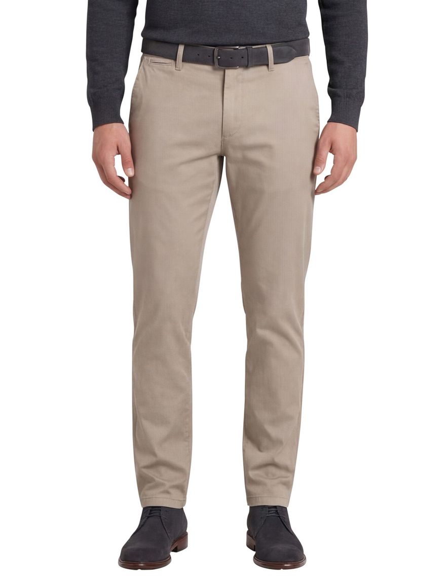 Eurex pantalon flatfront beige katoen