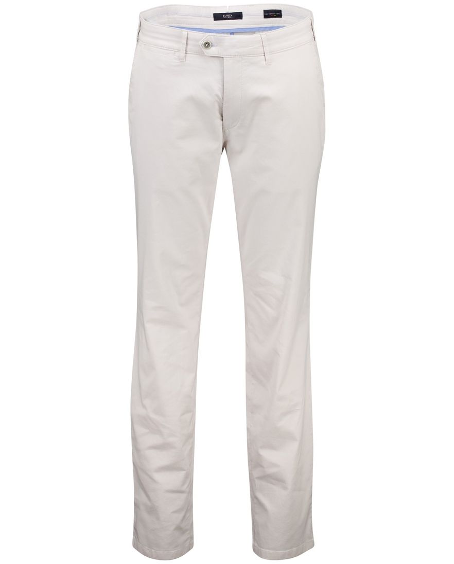 Eurex pantalon katoen wit normale fit