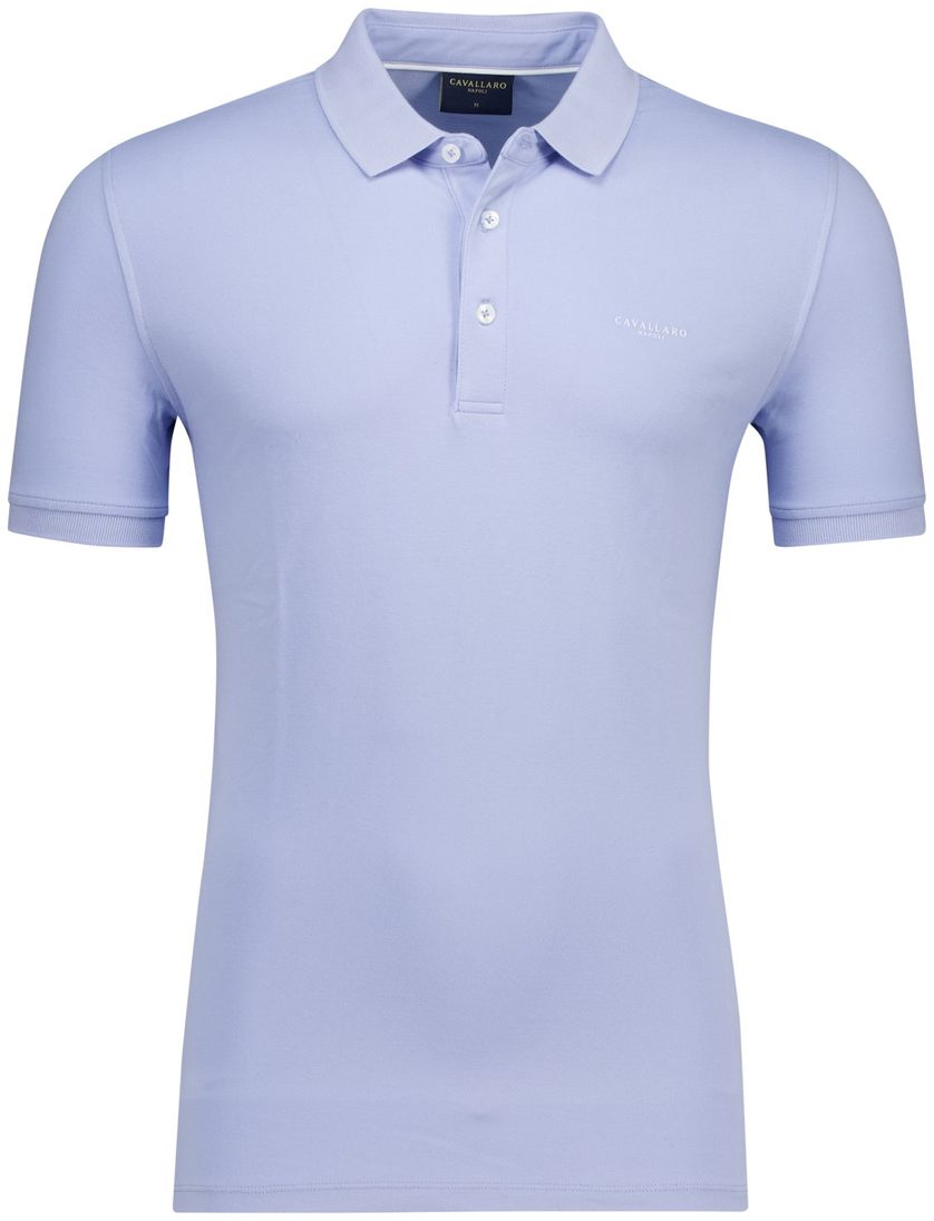 lichtblauw Cavallaro Napoli Buston poloshirt