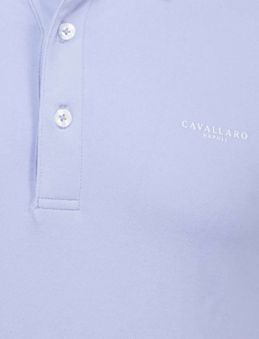 lichtblauw Cavallaro Napoli Buston poloshirt