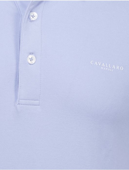 poloshirt korte mouw lichtblauw Cavallaro Napoli