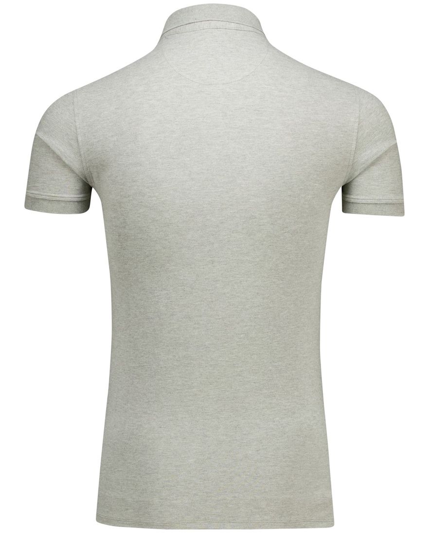 Cavallaro Bavone polo beige gemeleerd katoen slim fit