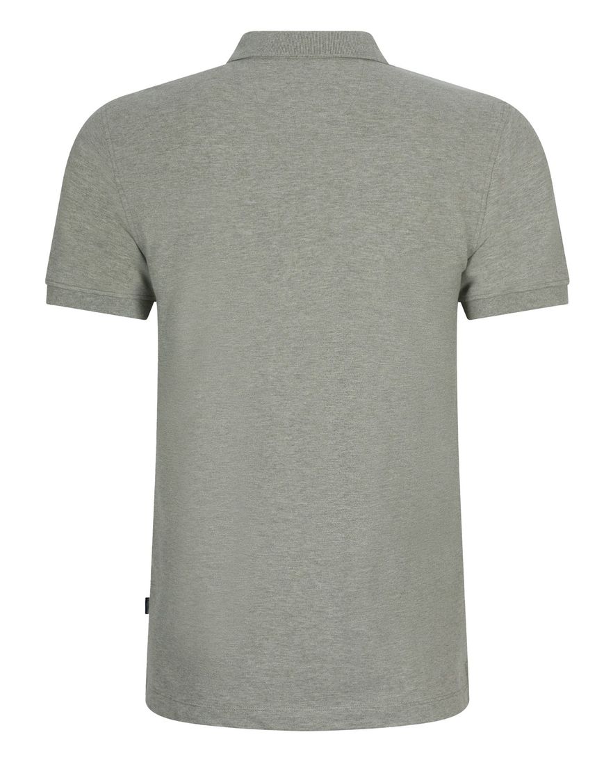 Cavallaro Bavone poloshirt groen gemeleerd katoen slim fit