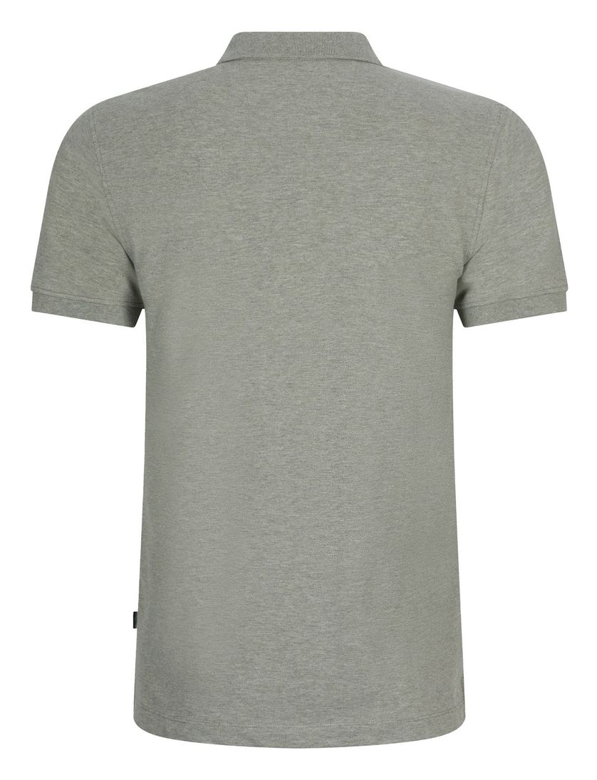 katoenen Cavallaro Bavone poloshirt groen gemeleerd