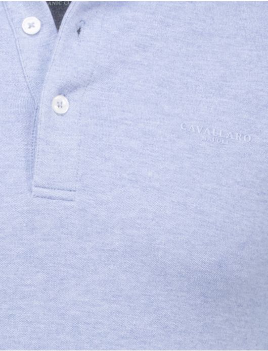 CCavallaro Bavone polo lichtblauw katoen