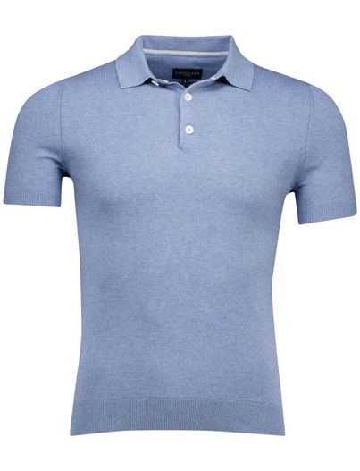Cavallaro poloshirt korte mouw blauw Cavallaro