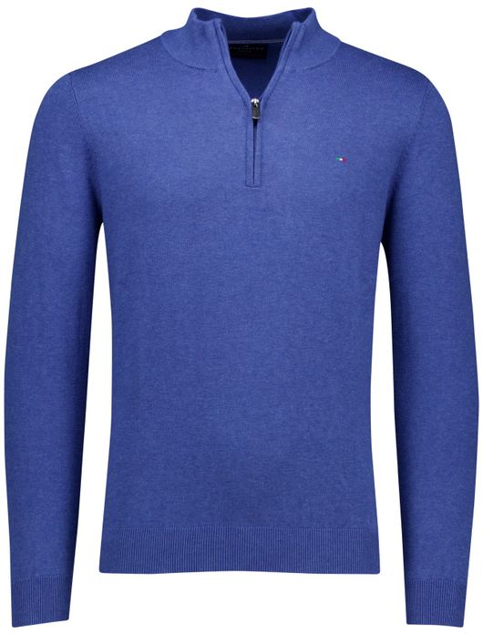 trui blauw Portofino Regular Fit