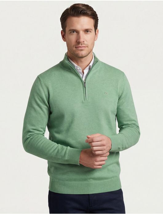 trui groen Portofino Regular Fit
