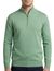 Portofino Hince regular fit half zip trui groen gemêleerd