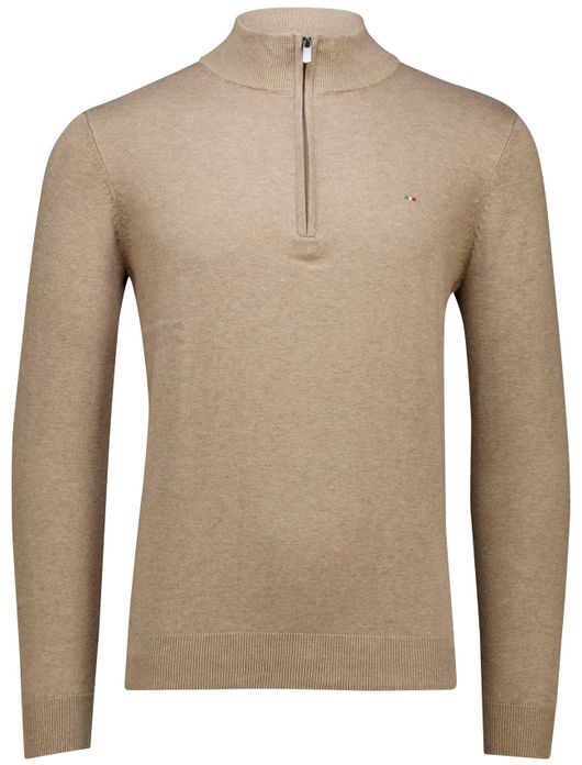 trui bruin Portofino Regular Fit