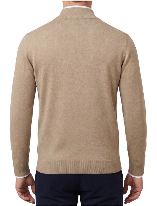 trui bruin Portofino Regular Fit