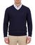 Portofino Vince V-neck Pullover Flat Knit navy