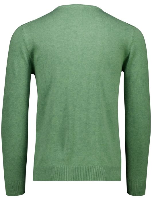 Portofino Vince V-neck Pullover Flat Knit Groen