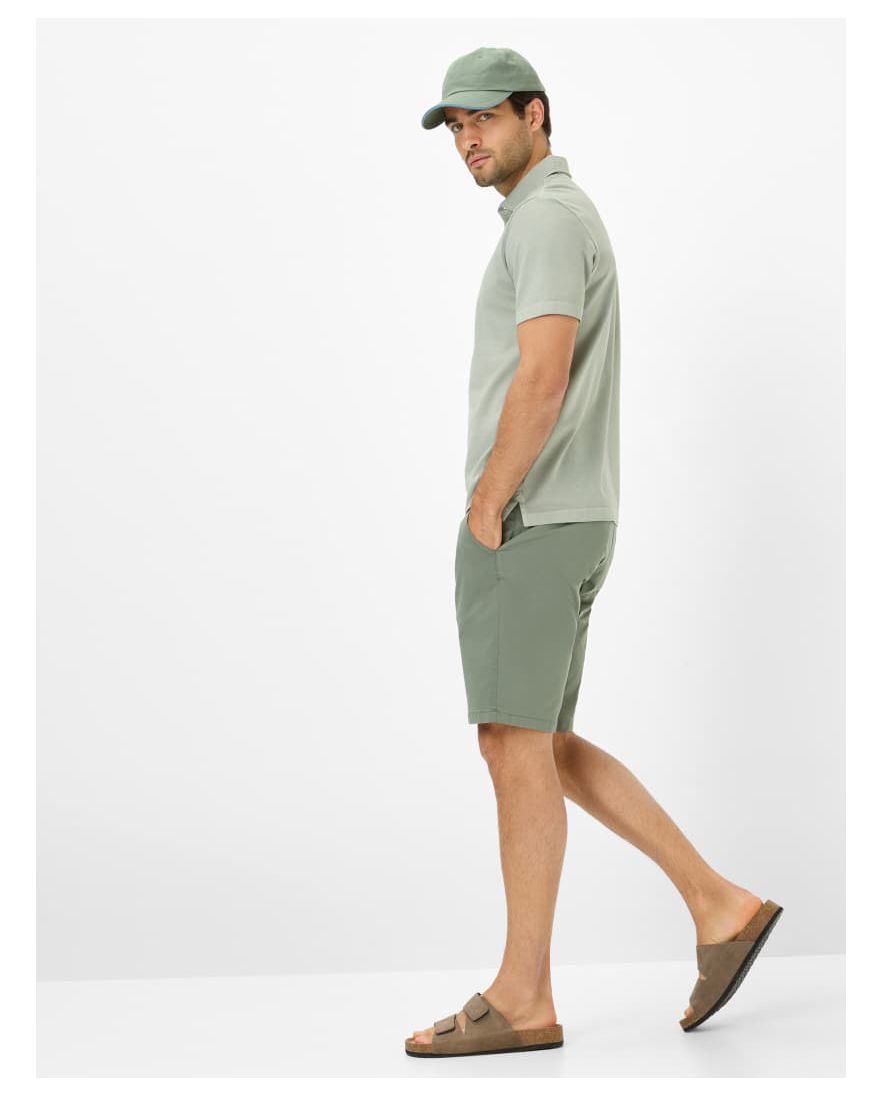 Brax Bozen korte broek groen effen