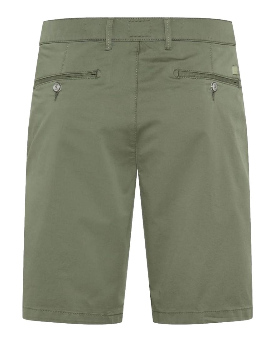 Brax Bozen korte broek groen effen