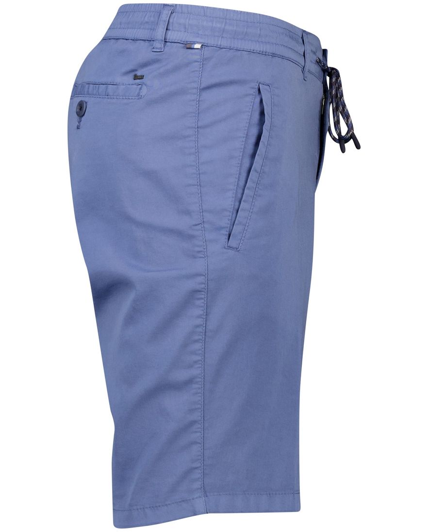 Brax bermuda blauw effen katoen