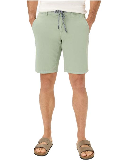 Brax Bermuda groen chino modern fit